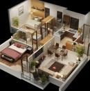 Jaypee Floor plan Render- Block-K